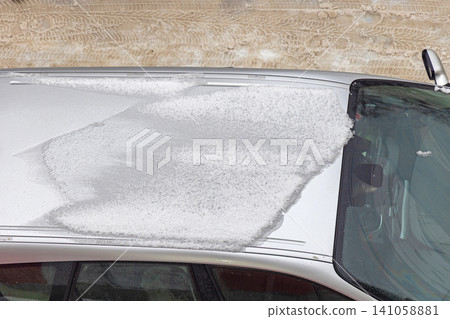 Car Covered With Ice Car Covered With Ice 141058881