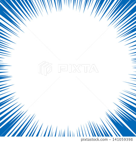 Blue speed lines, manga-style effect lines background material (square) Blue speed lines, manga-style effect lines background material (square) 141059398