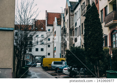 Living buildings city landscape, modern urban downtown, district Elblag, Poland Living buildings city landscape, modern urban downtown, district Elblag, Poland 141060977