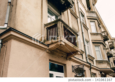 Modern multi-storey city residential apartment house, exterior building outdoor Modern multi-storey city residential apartment house, exterior building outdoor 141061167