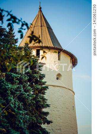 Kazan Kremlin, Russia, Fortress old stone heritage fortification Kazan Kremlin, Russia, Fortress old stone heritage fortification 141061250