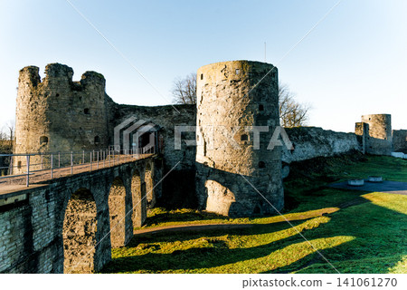 Koporye Fortress old town stone heritage fortification building, Russia Koporye Fortress old town stone heritage fortification building, Russia 141061270
