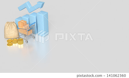 E commerce Growth And Shopping Profit Success Concept 3d render. E commerce Growth And Shopping Profit Success Concept 3d render. 141062360