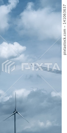 Blue Impulse and wind power Blue Impulse and wind power 141063637