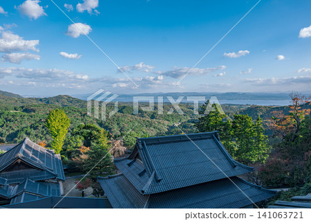 【#IchibataYakushi】A spectacular view from Ichibata Yakushi, overlooking the blue sky and mountain range. 【#IchibataYakushi】A spectacular view from Ichibata Yakushi, overlooking the blue sky and mountain range. 141063721