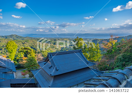 【#IchibataYakushi】A spectacular view from Ichibata Yakushi, overlooking the blue sky and mountain range. 【#IchibataYakushi】A spectacular view from Ichibata Yakushi, overlooking the blue sky and mountain range. 141063722