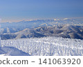冬日深處的藏王山，攝於從藏王麗莎世界滑雪場頂峰到卡塔山的途中。 141063920