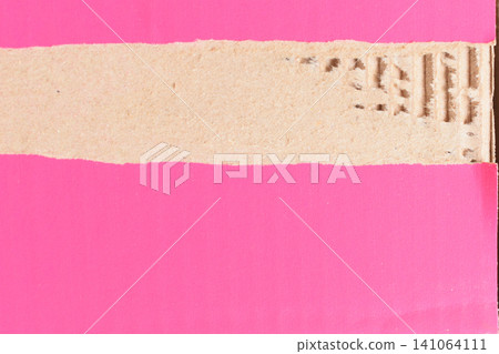 tear pink cardboard box texture background, recycle material tear pink cardboard box texture background, recycle material 141064111