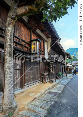 Old townscape of Tsumago (vertical view) Old townscape of Tsumago (vertical view) 141064595