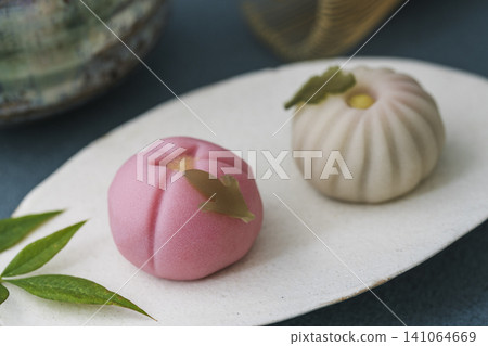 Image of traditional Japanese confectionery Image of traditional Japanese confectionery 141064669