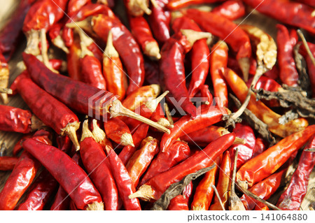 Freshly picked red chili peppers 141064880