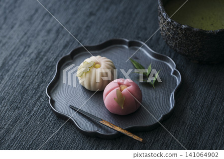 Image of traditional Japanese confectionery Image of traditional Japanese confectionery 141064902