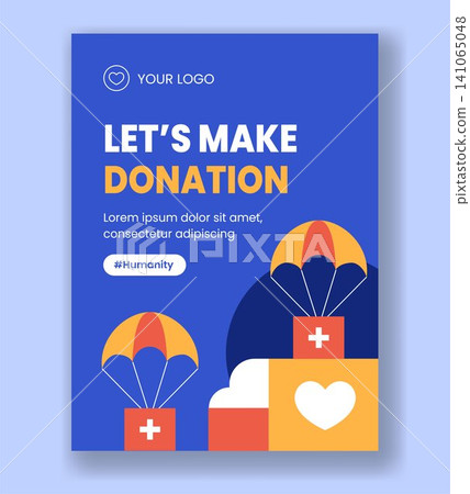 World Humanitarian Day Social Media Vertical Poster Flat Cartoon Hand Drawn World Humanitarian Day Social Media Vertical Poster Flat Cartoon Hand Drawn 141065048