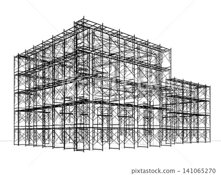 3D illustration of building and construction 3D illustration of building and construction 141065270
