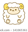 Cute sheep illustration 141065361