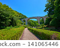 View of the Kakehashi forest bridge in Nanasawa, Atsugi City, Kanagawa Prefecture, from the south side in early summer. View of the Kakehashi forest bridge in Nanasawa, Atsugi City, Kanagawa Prefecture, from the south side in early summer. 141065446