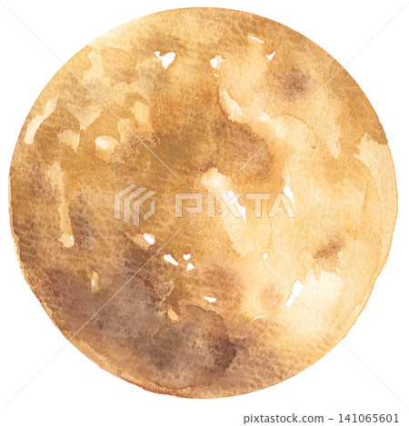 Watercolor illustration of the moon Watercolor illustration of the moon 141065601