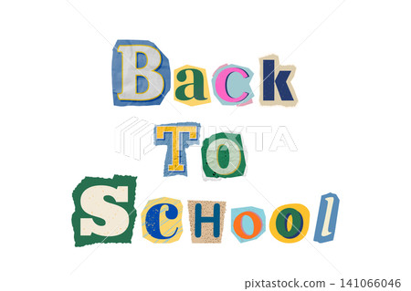 Colorful letters form back to school text for creative designs, PNG Colorful letters form back to school text for creative designs, PNG 141066046