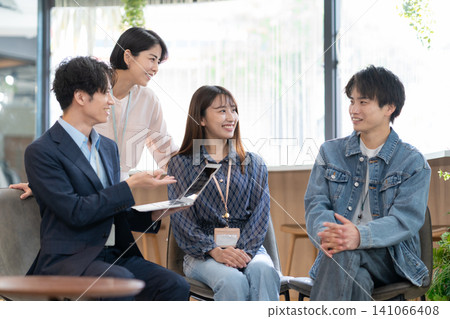 Engineers having a meeting in the office Engineers having a meeting in the office 141066408