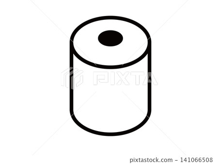 Illustration of simple toilet paper Illustration of simple toilet paper 141066508