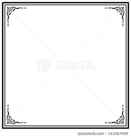 古董/復古/方形/框/框/黑色/插畫/材質 古董/復古/方形/框/框/黑色/插畫/材質 141067409