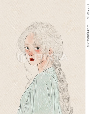 portrait of a beautiful girl 141067795