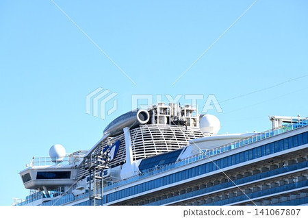 The Diamond Princess docked at Miyako. The Diamond Princess docked at Miyako. 141067807