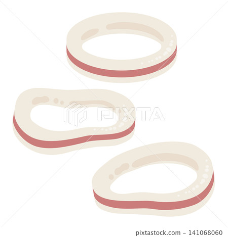 Sliced squid icon Sliced squid icon 141068060