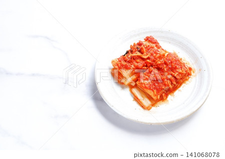 Kimchi - A fermented food originating from the Korean Peninsula (napa cabbage kimchi). Kimchi - A fermented food originating from the Korean Peninsula (napa cabbage kimchi). 141068078