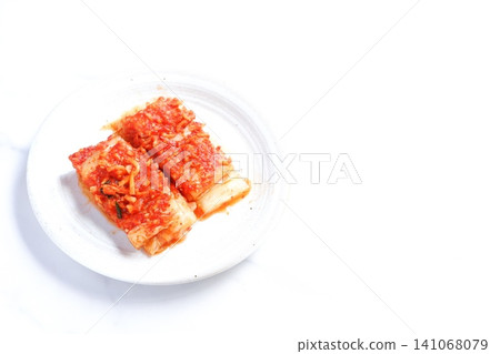 Kimchi - A fermented food originating from the Korean Peninsula (napa cabbage kimchi). 141068079
