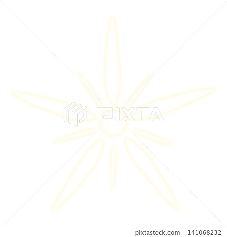 一顆散發著柔和淡黃色光芒的星星。 一顆散發著柔和淡黃色光芒的星星。 141068232