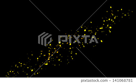 Illustration of sparkling particles of light on a black background Illustration of sparkling particles of light on a black background 141068781