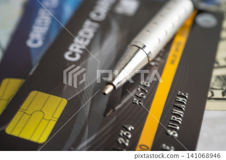 Credit card model for business. Credit card model for business. 141068946