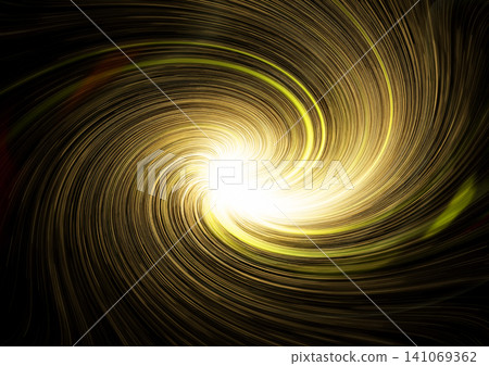 金色抽象紋理,靈感來自光線的扭曲空間 金色抽象紋理,靈感來自光線的扭曲空間 141069362