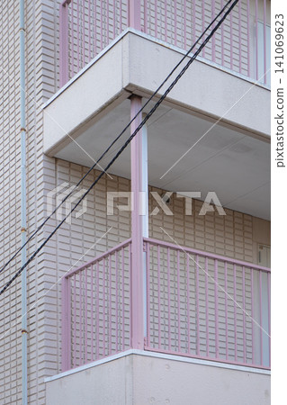 Pink building Pink building 141069623