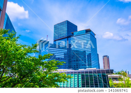 Umeda area around JR Osaka Station: cluster of skyscrapers Umeda area around JR Osaka Station: cluster of skyscrapers 141069741