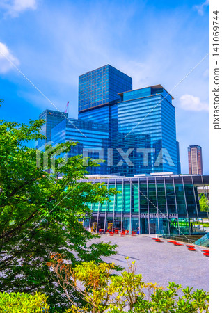 Umeda area around JR Osaka Station: cluster of skyscrapers Umeda area around JR Osaka Station: cluster of skyscrapers 141069744