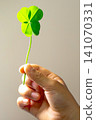 Four leaf clover hand 141070331