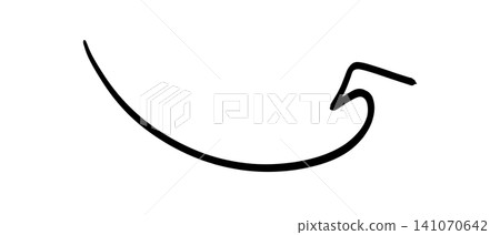 Simple hand-drawn black arrow pointing upwards and to the right on transparent or white background Simple hand-drawn black arrow pointing upwards and to the right on transparent or white background 141070642