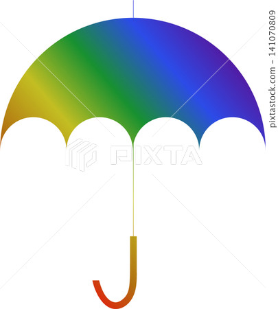 Colorful rainbow umbrella isolated icon for pride month design element Colorful rainbow umbrella isolated icon for pride month design element 141070809