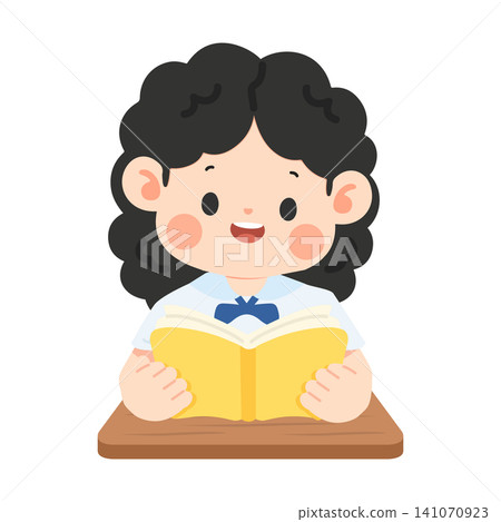 Girl Reading Book for Learning Girl Reading Book for Learning 141070923