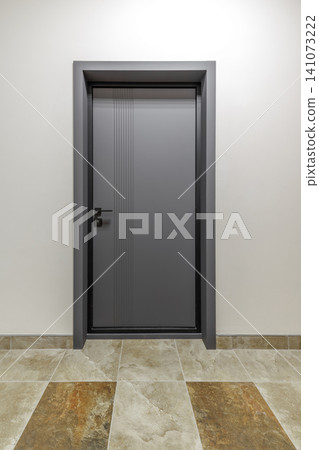 Modern Dark Grey Interior Door with Minimalist Design Modern Dark Grey Interior Door with Minimalist Design 141073222