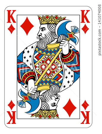 King of Diamonds Design from Deck of Playing Cards 141074008