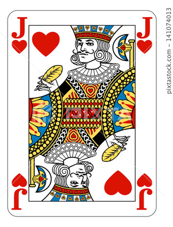 Jack of Hearts Design from Deck of Playing Cards Jack of Hearts Design from Deck of Playing Cards 141074013