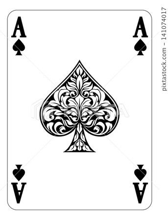 Ace of Spades Design from Deck of Playing Cards Ace of Spades Design from Deck of Playing Cards 141074017