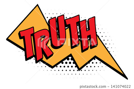 TRUTH Comic Book Pop Art Lightning Bolt Graphic 141074022