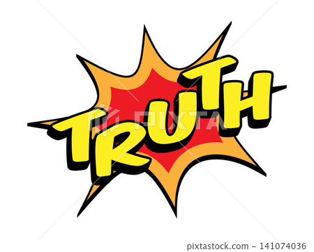 TRUTH Comic Book Pop Art Explosion Burst Graphic TRUTH Comic Book Pop Art Explosion Burst Graphic 141074036