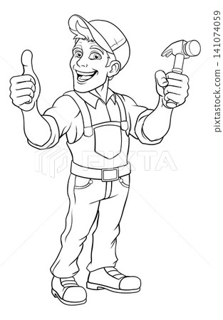 Hammer Carpenter Construction Builder Handyman Hammer Carpenter Construction Builder Handyman 141074059
