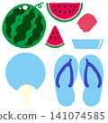 Summer Deformed Illustration Set Part 1 141074585
