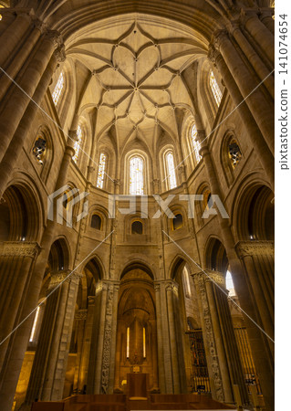 Santo Domingo de la Calzada Cathedral interior featuring impressive vaulted ceilings 141074654